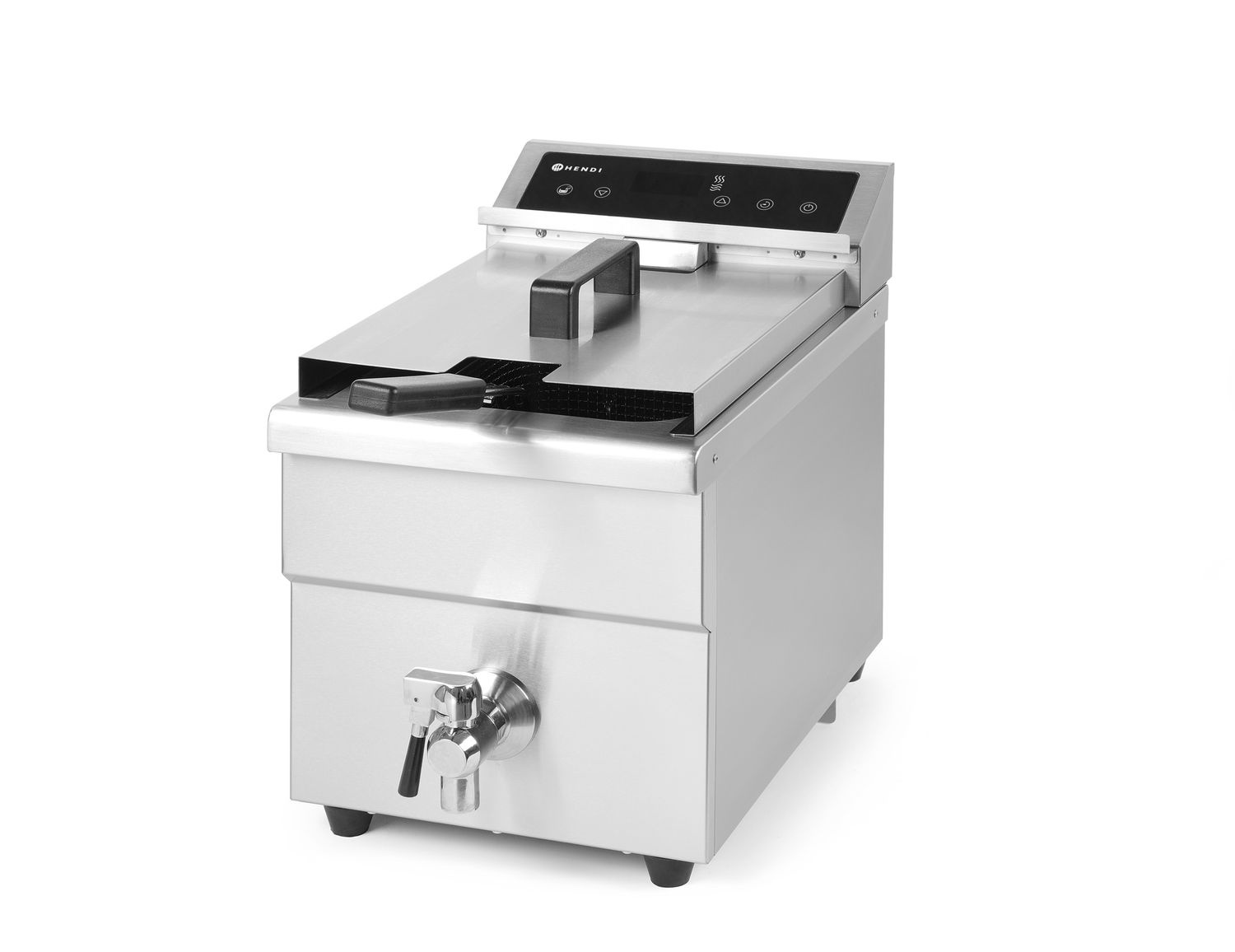 Friteuse à induction Kitchen Line 1 cuve 8 L, 3,5 kW, 230 V | HENDI 215012