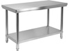 Table de travail inox avec étagère 100x70x85 cm | YATO YG-09031