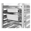 Chariot pliable en acier inoxydable pour le transport de bacs GN 1/1 | YATO YG-09070