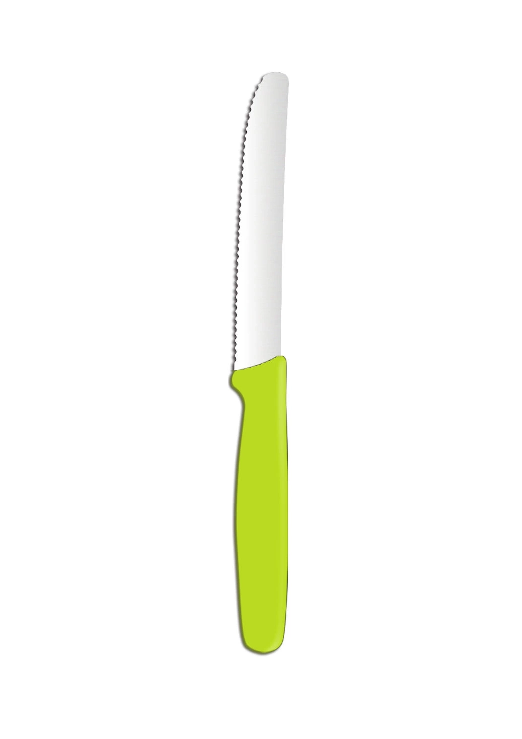 Couteau universel dentelé, vert | HENDI 841631