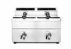 Friteuse à induction à 2 cuves Kitchen Line, 2x8 l, 2x3,5 kW, 230 V | HENDI 215029