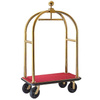 Chariot à bagages en acier doré, 110x61 cm | CONTACTO 1652/115