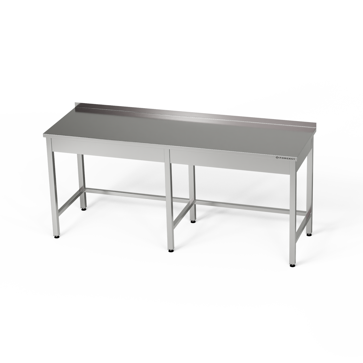 Table de travail en acier inoxydable 280x70x85 cm | FORGAST