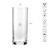 Verres XNO HIGHBALL 330 ICE OPTIC, 330 ml, lot de 6 pièces | KROSNO GLASS F68D416030001020