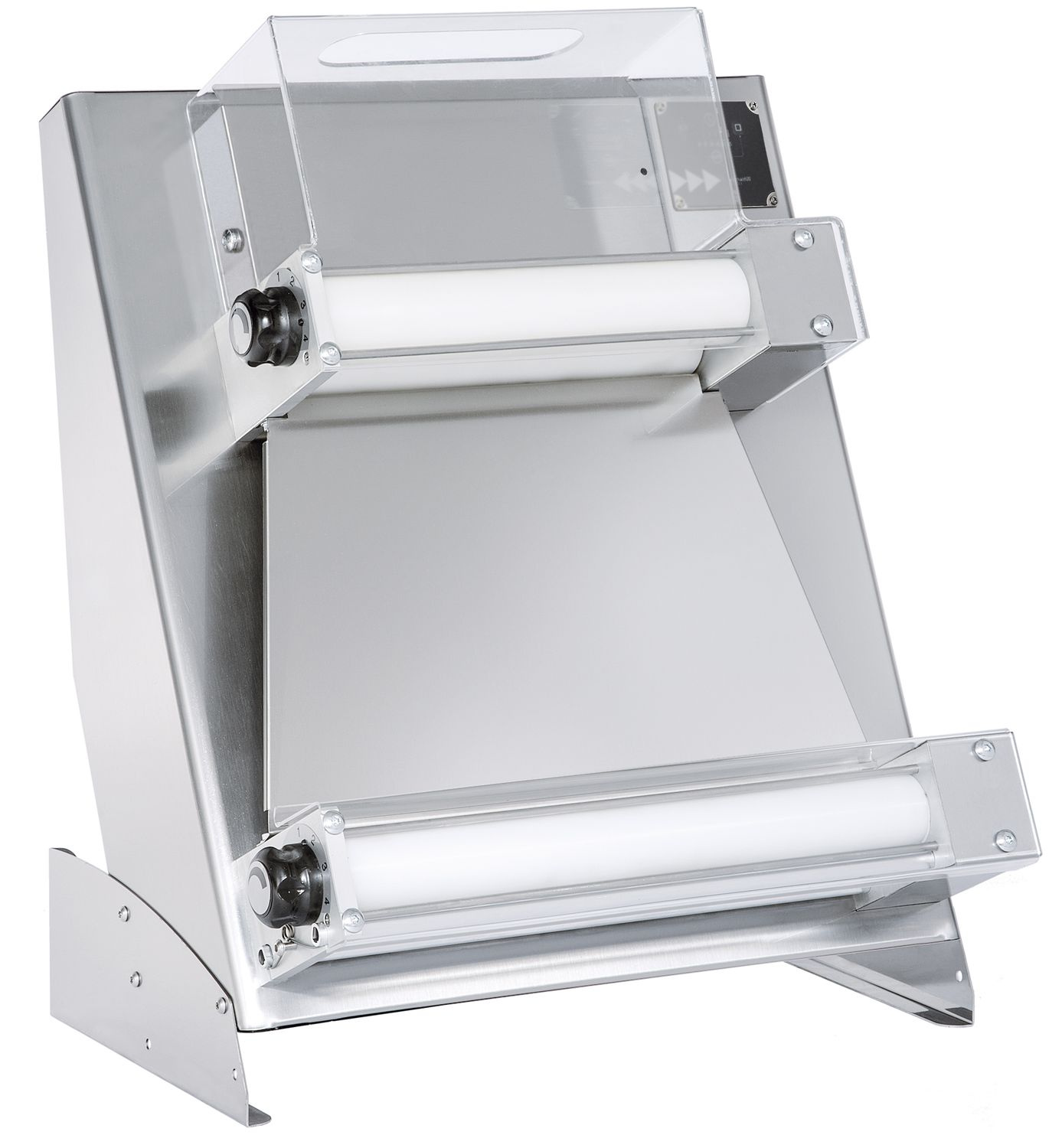 Appareil électrique de façonnage de pizzas (laminoir), pour pizzas de diamètre 26-45 cm, 230 V | PRISMAFOOD 1D010038