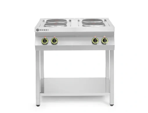 Cuisinière électrique 4 plaques, 10,4 kW, 400 V | HENDI 226223