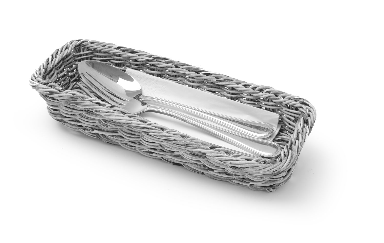 Panier à couverts gris 27x10 cm | HENDI 426081