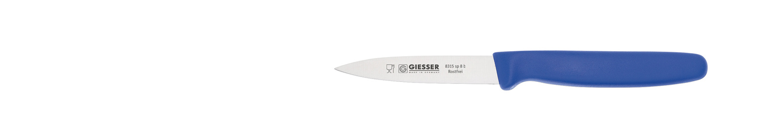 Couteau à éplucher - 8 cm, bleu | GIESSER MESSER 8315 sp 8,0 b