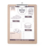 Sous-main pour carte de menu 24x33 cm | HENDI 664155