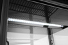 Vitrine réfrigérée 68 l noire, LED, refroidissement dynamique | HENDI 233238