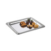 Plateau PROFI LINE, poli, avec bord décoratif, en acier inoxydable, 32,5x26,5x1,2 cm | APS 12000
