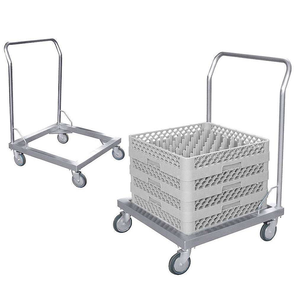 Chariot de transport pour paniers de lave-vaisselle, 60x60x88 cm | CONTACTO 8107/600