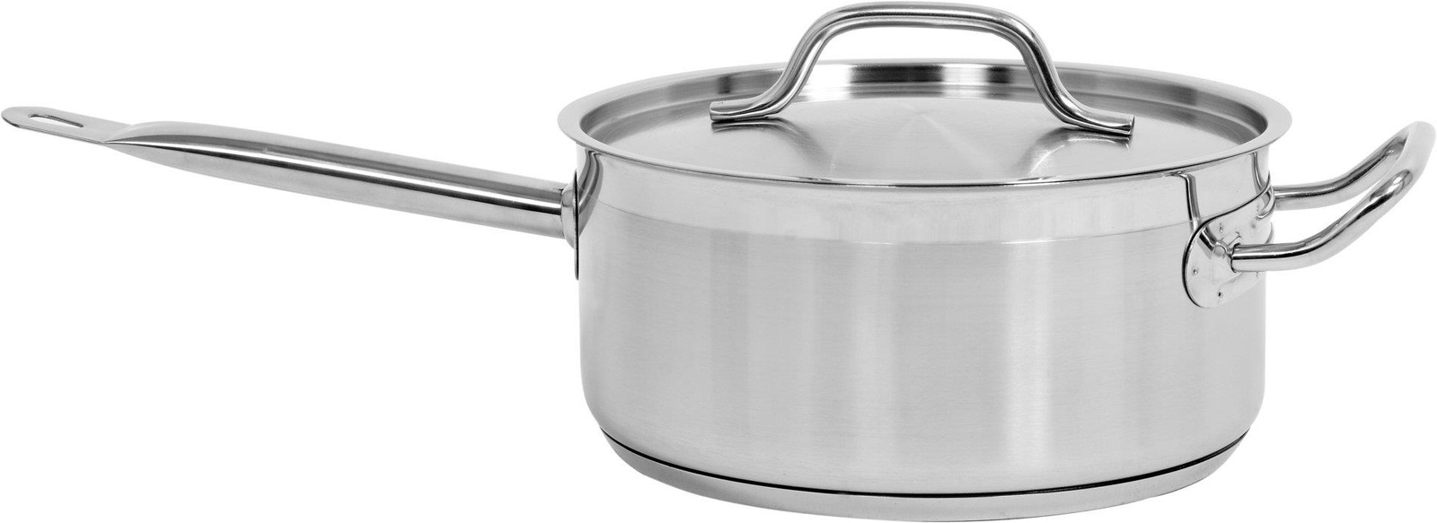 Casserole en acier inoxydable avec couvercle, capacité 5 L | YATO YG-00062