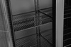 Réfrigérateur à boissons 2-portes, 384 l, noir, acier laqué, 8 étagères | ARKTIC 237014