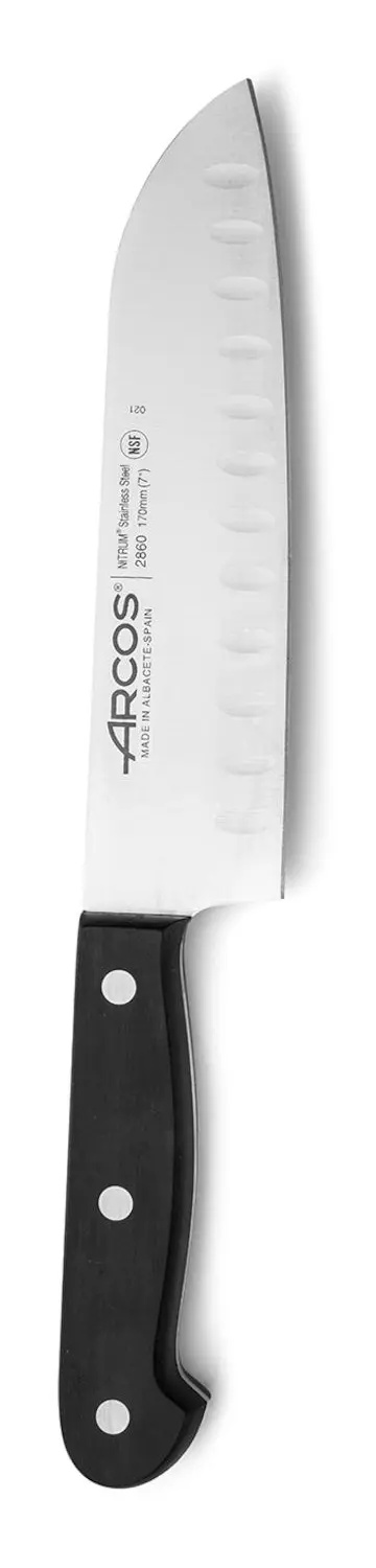 Couteau Santoku à affûtage boule UNIVERSAL - long. 29 cm | ARCOS 286004