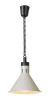 Lampe chauffante suspendue pour plats, conique, beige, 230V/250W | HENDI 273777