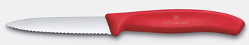 Couteau à légumes et fruits Swiss Classic, lame dentelée, rouge, long. lame 8 cm | VICTORINOX 6.7631.C1