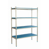 Étagère autoportante à 4 tablettes prof. 60 cm 3PD-64+4P-96+4P-106 | ALUSHELF 60168