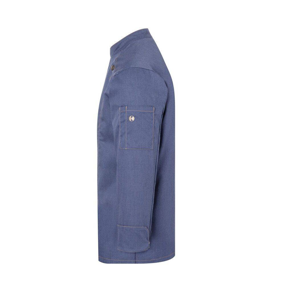 Veste de cuisine homme Jeans-Style bleu vintage | KARLOWSKY JM 24-15