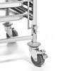 Chariot pliable en acier inoxydable pour plateaux et bacs - pour 7 GN1/1 | FORGAST FG01104