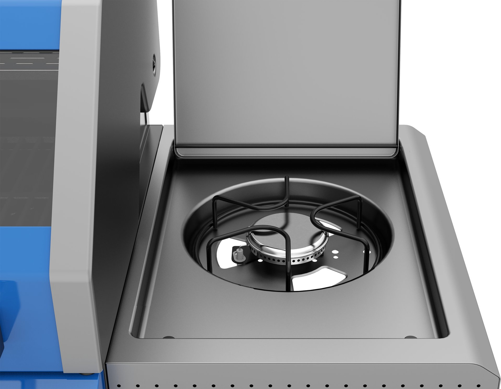 Grill à gaz ITAMI 4+1, 14,2 kW, bleu | YATO YG-20033