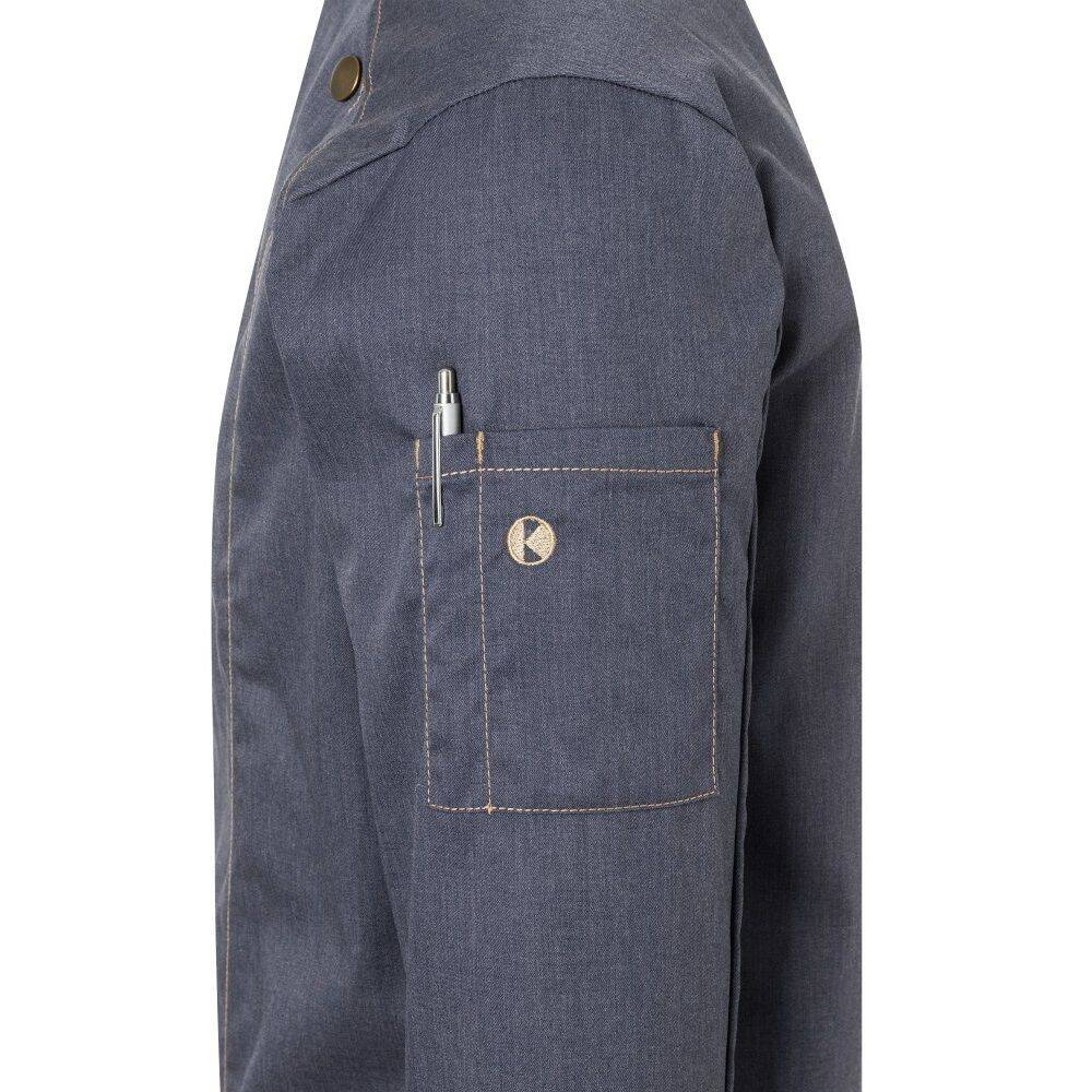 Sweat de cuisine homme style jean noir vintage | KARLOWSKY JM 24-16