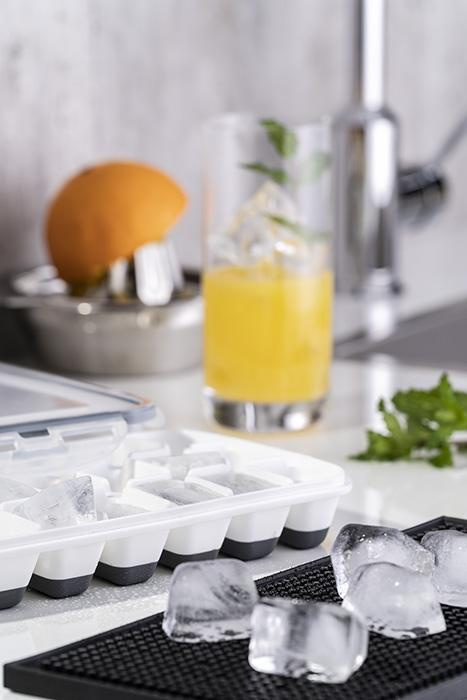 Moule à glaçons en silicone avec couvercle, lot de 2 pièces | APS 36103