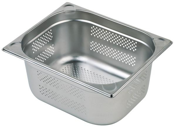 Récipient perforé en acier inoxydable GN 1/1 profondeur 15 cm | APS 81909