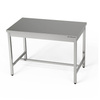 Table de travail centrale en acier inoxydable 100x80x85 cm | FORGAST