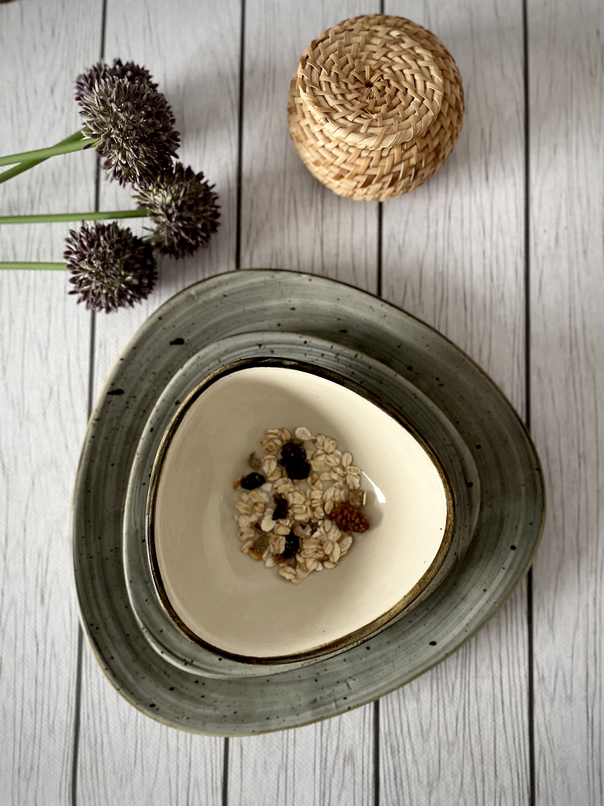 Bol à muesli Delta Rustic gris 0,3 l | KERA CERAMIKA 15.9/R.GRIS
