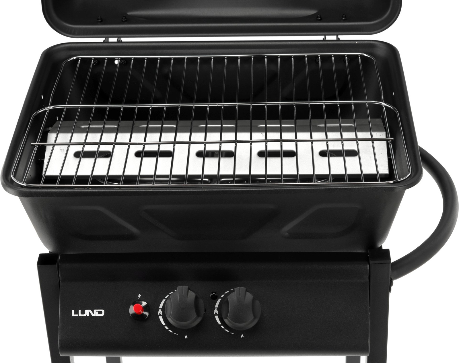 Grill à gaz BAVEN, 2 brûleurs, noir, 5,5 kW | LUND 99657