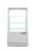 Vitrine réfrigérée 58 l, blanche, LED, dégivrage automatique, 45,2x40,6x81,6 cm | HENDI 233610