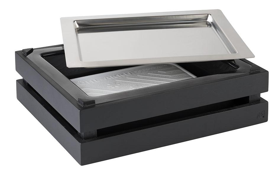 Insert GN SUPERBOX, GN 1/2, polystyrène, noir, 32,5x26,5x8,5 cm | APS 11617
