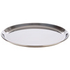 Plateau KAFFEEHAUS rond, poli brillant, en acier inoxydable, 27x1,5 cm | APS 30148