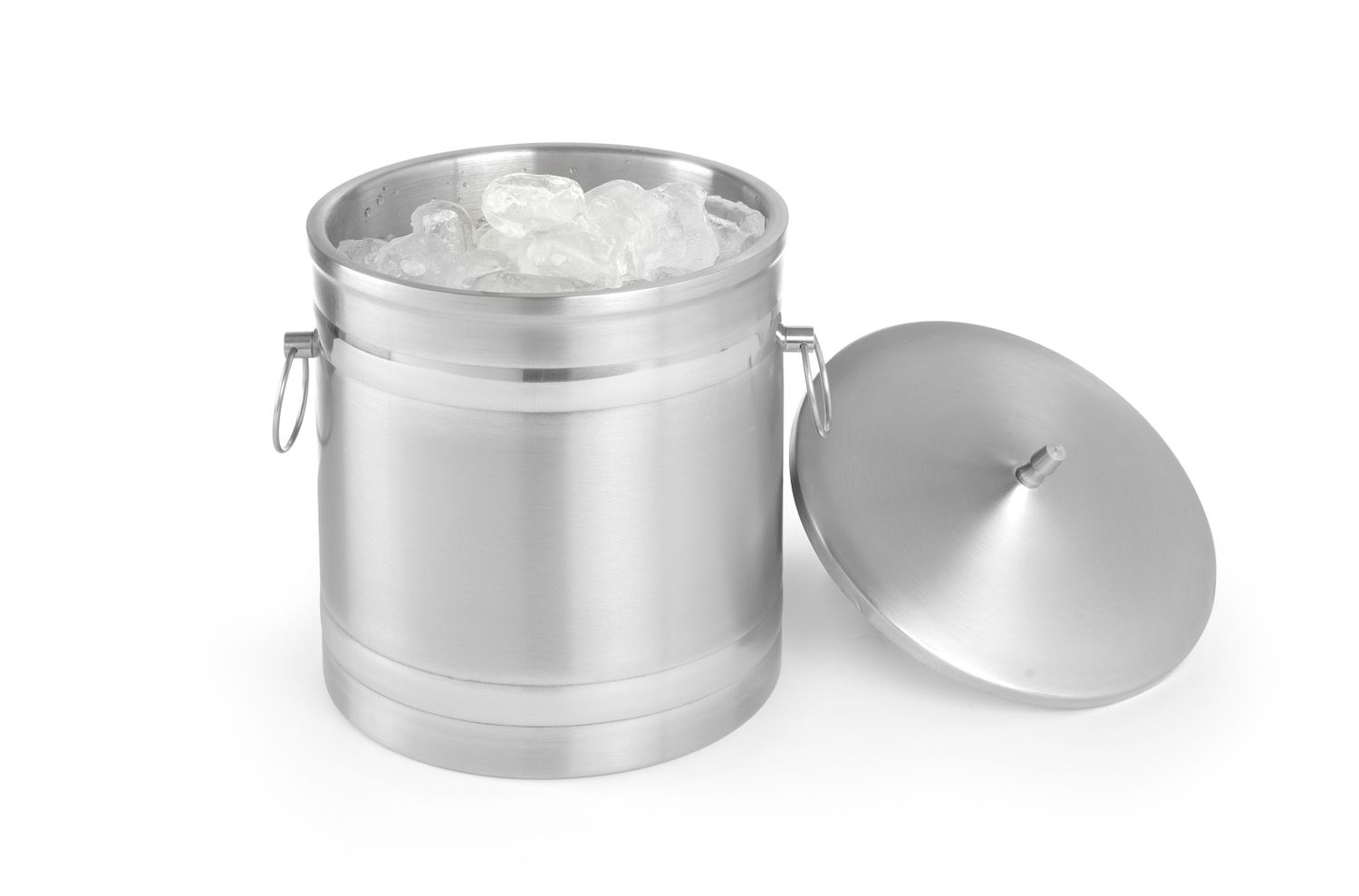 Récipient isotherme pour glaçons avec couvercle, 5 l, diamètre 20 cm | HENDI 594704