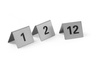Plaque d'information avec numéro 1-12 | HENDI 663844