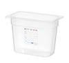 Récipient GN 1/4 prof. 20 cm en polypropylène HACCP | HENDI 880357