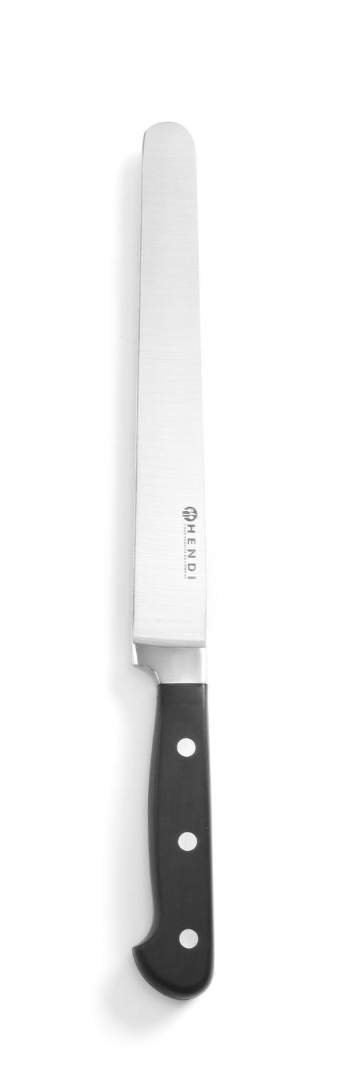 Couteau forgé Kitchen Line pour jambon, saumon | HENDI 781326