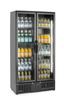 Réfrigérateur à boissons 2-portes, 384 l, noir, acier laqué, 8 étagères | ARKTIC 237014