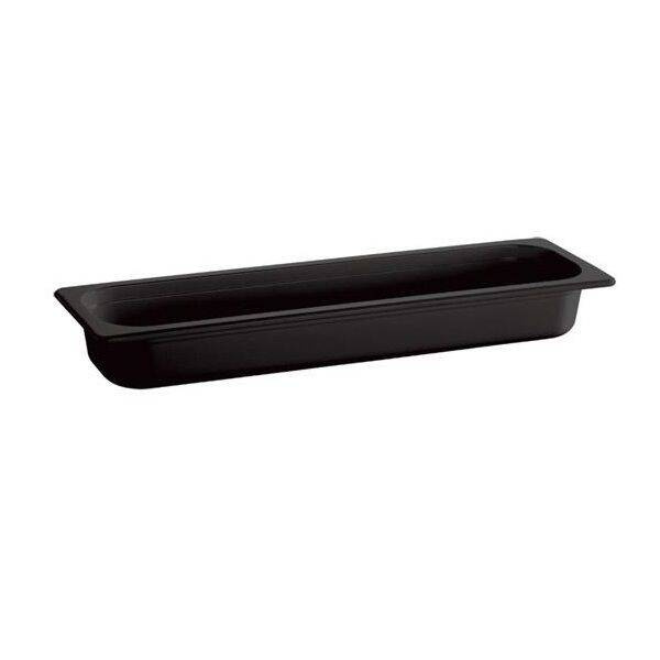 Bac GN 2/4 prof. 10 cm en mélamine noir | APS 84308