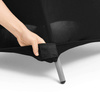 Housse pour chaise de catering noire | FORGAST FG03818