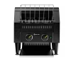Grille-pain à convoyeur double, noir, 2,24 kW, 25x28 cm, 230 V | HENDI 261354