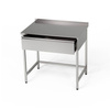 Table de travail en acier inoxydable avec tiroir 80x70x85 cm | FORGAST
