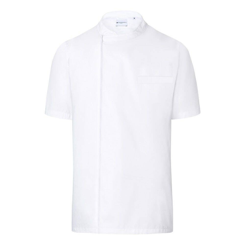 Chemise de cuisine Basic à manches courtes blanche | KARLOWSKY BJM 3-3