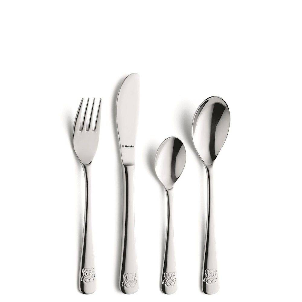 Set de couverts pour enfants 4 pièces Teddy Bear | AMEFA 431000G006A40
