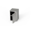 Armoire murale en acier inoxydable avec portes 40x30x60 cm | FORGAST
