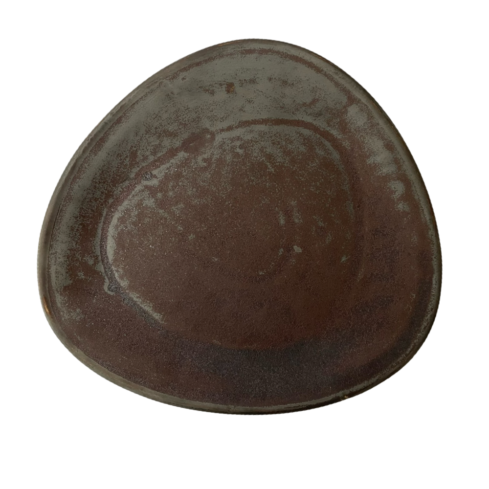 Assiette plate Delta Cristall hématite 30 cm | KERA CERAMIKA 15.2/C.HEM
