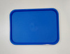 Plateau fast-food bleu, polypropylène, 40x30 cm, rectangulaire | FORGAST FG12524