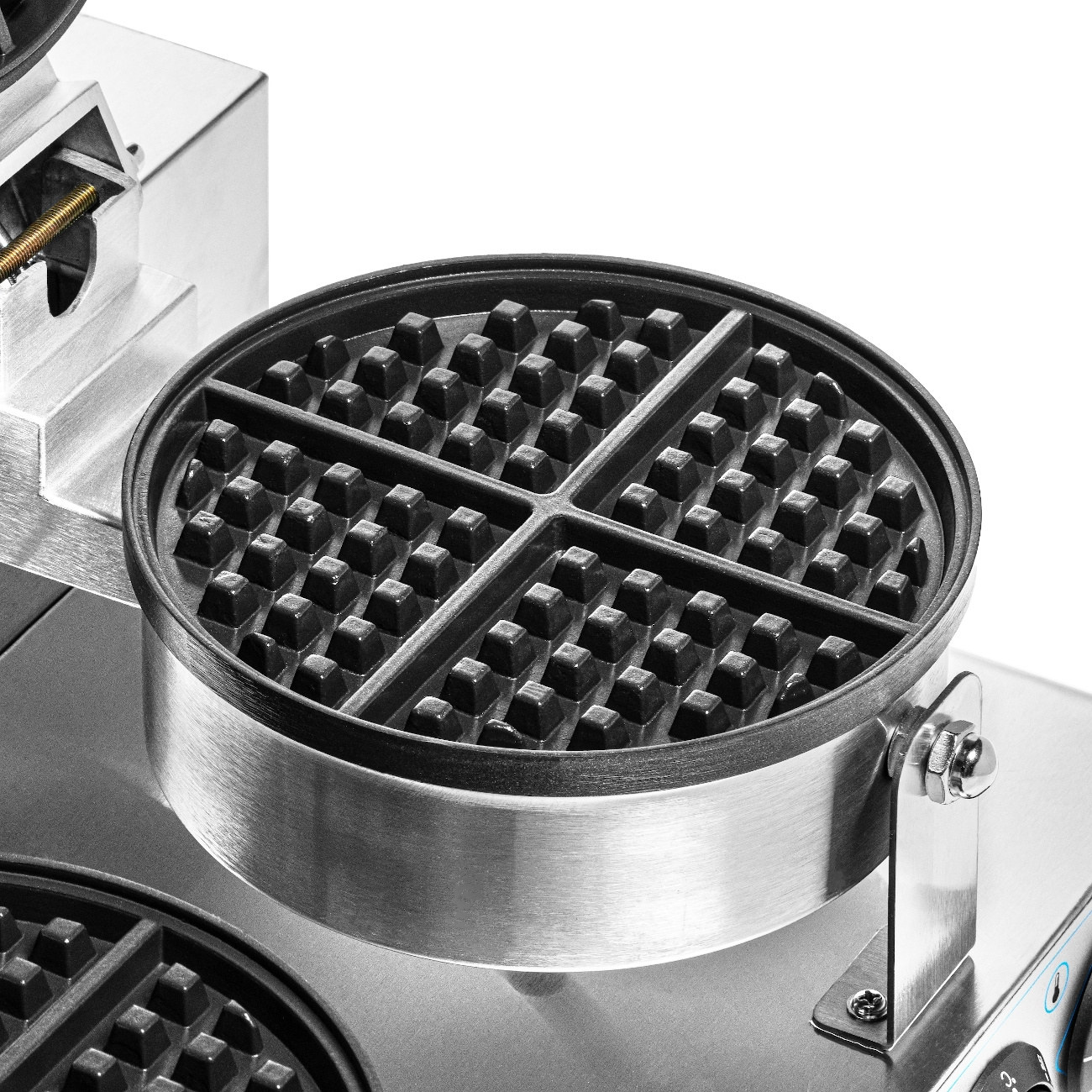 Gaufrier électrique double pour gaufres belges, diam. 18,5 cm, 4 kW, 230 V | FORGAST FG09721