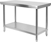 Table de travail centrale pliante avec étagère 100x70x85 cm | YATO YG-09010